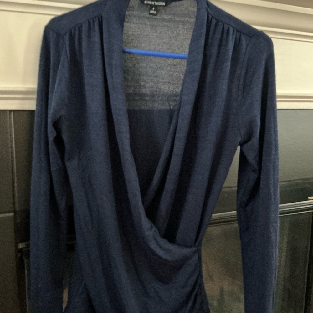 41 Hawthorn Navy Lightweight Knit Top